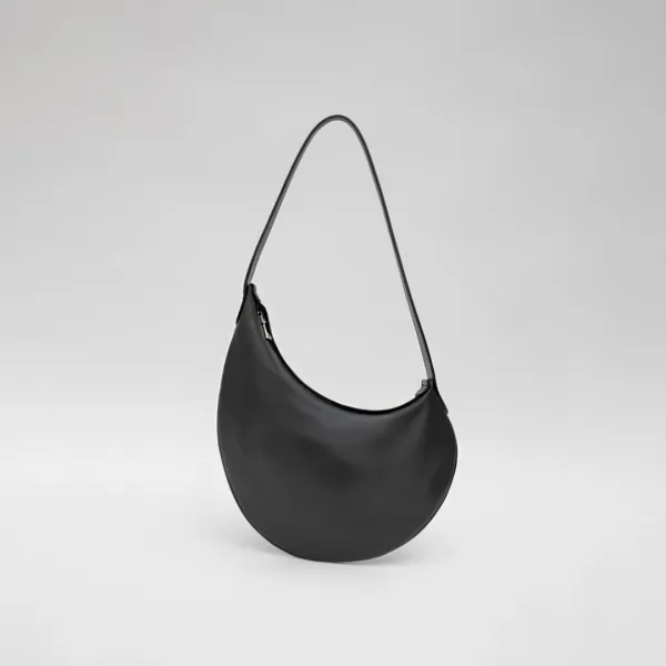 (B-2443)SIGNATURE LEATHER SOFT PEBBLE SHOULDER BAG