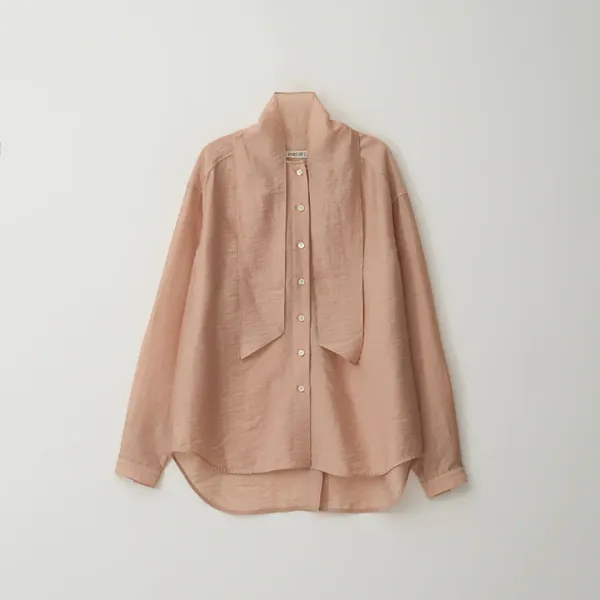 sonnet tie blouse_salmon