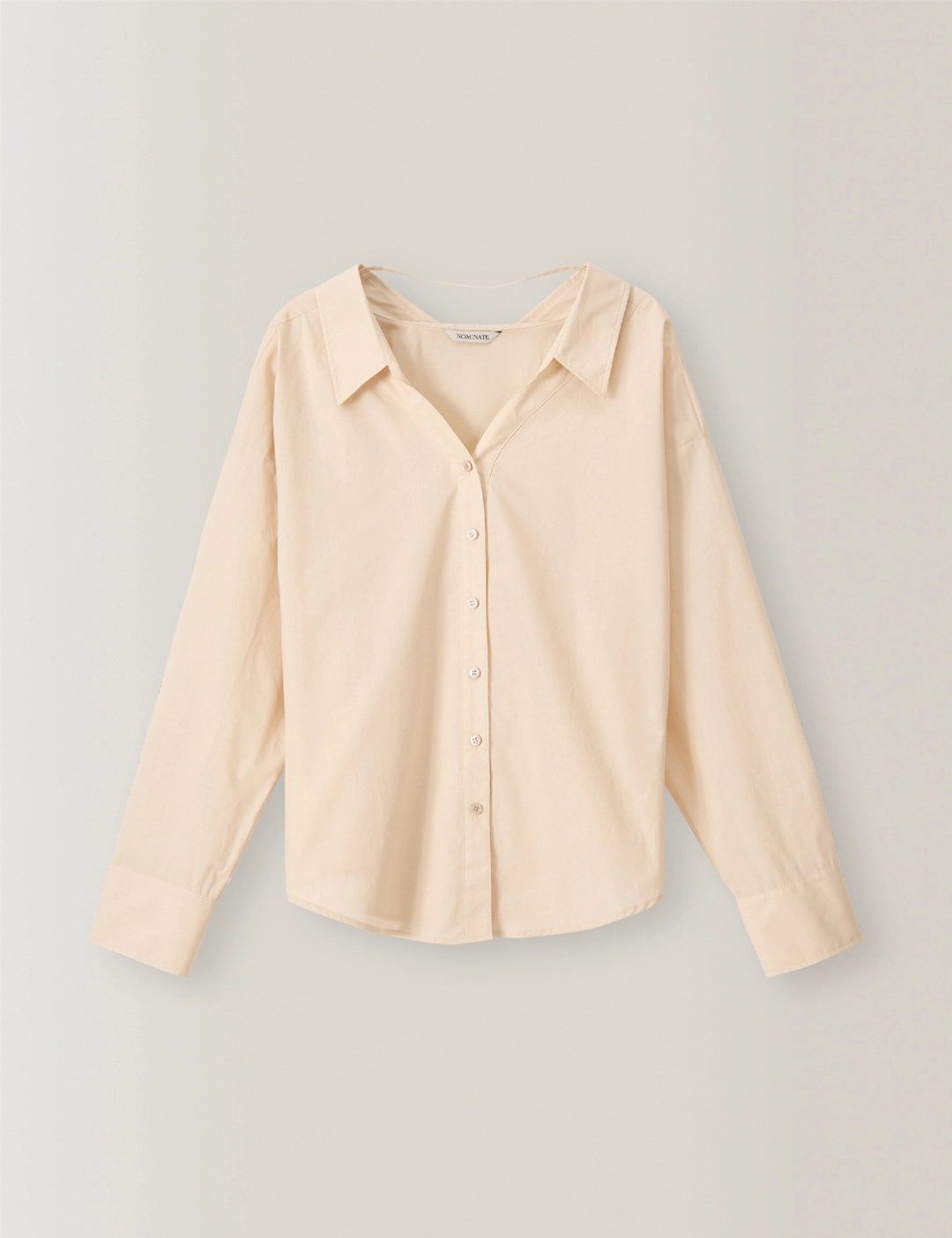 노미나떼 2nd / Muse Open Collar Shirts (Vanilla) 상품 이미지 1