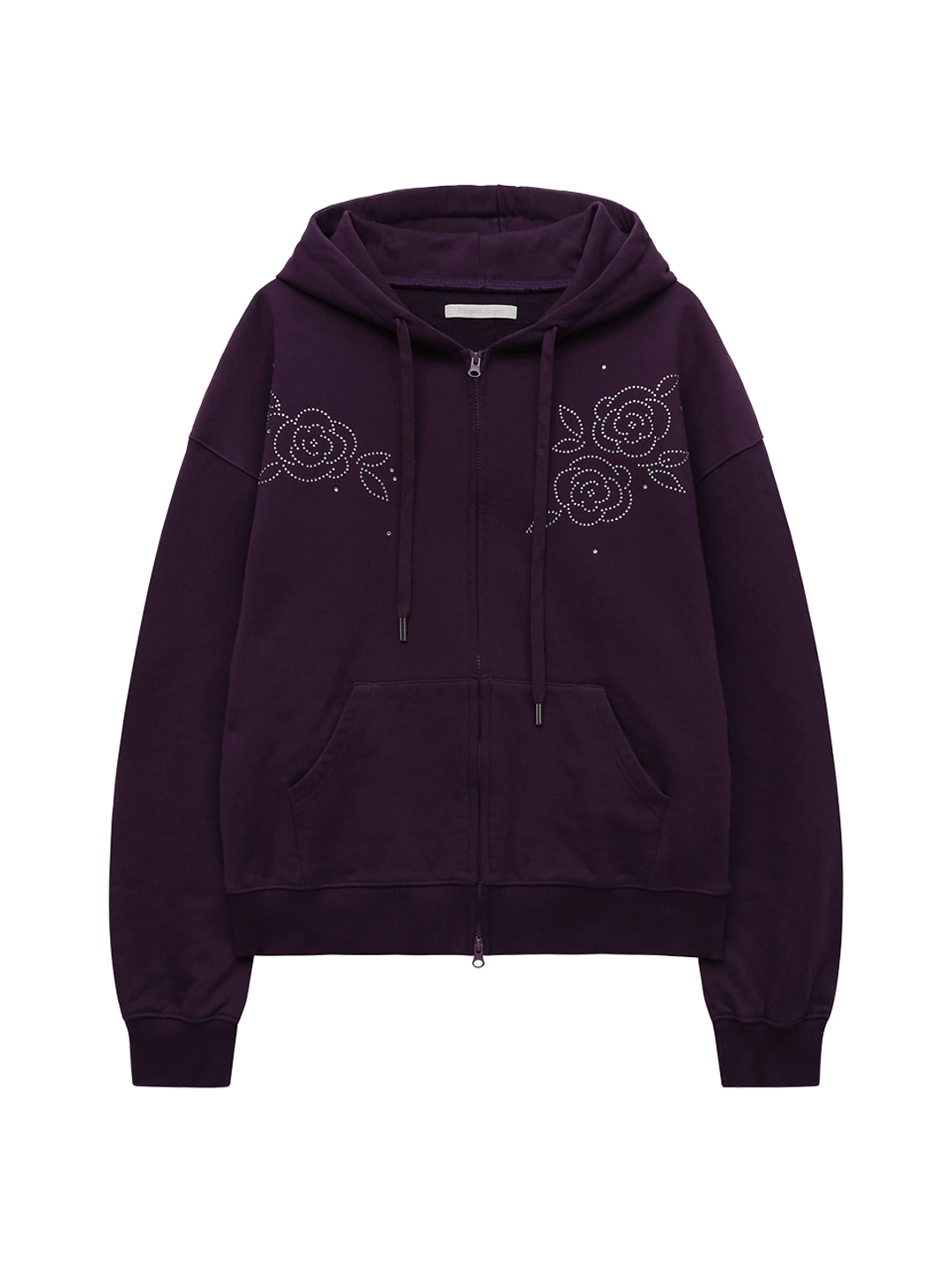 마가린핑거스 ROSE HOODIE ZIP-UP (PURPLE) 상품 이미지 3