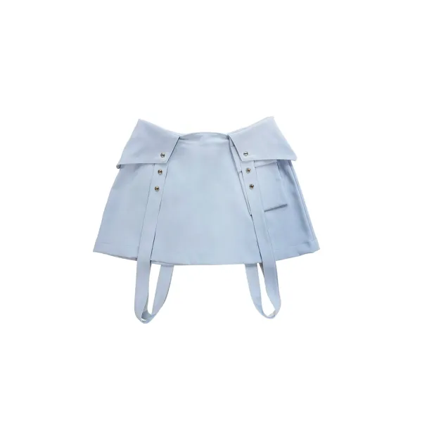 SS23 BRACES MINI SKIRT (ICE BLUE)