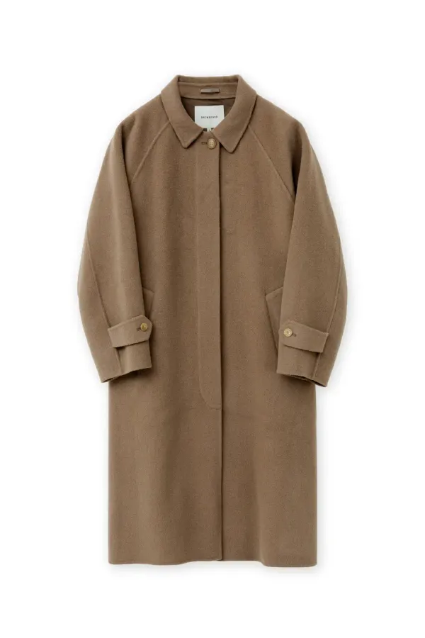 W Handmade Balmacaan Coat, Mocha