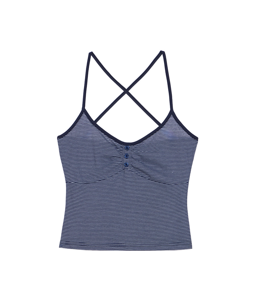 로제프란츠 Stripe Button Sleeveless [Navy] 상품 이미지 1