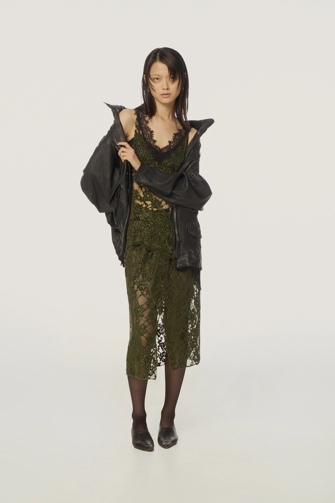 더일마 Vitoria Lace Skirt dark green 상품 이미지 1