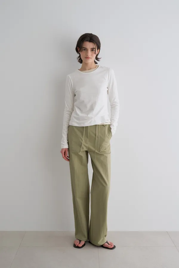 cotton long sleeve top_white