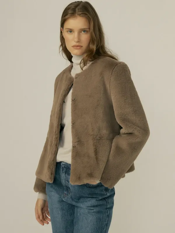 FAKE-FUR JACKET_2COLOR