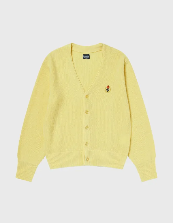 CREST TASMANIA WOOL CARDIGAN (W) / M.Yellow