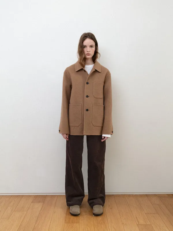 Liz wool work jacket_camel