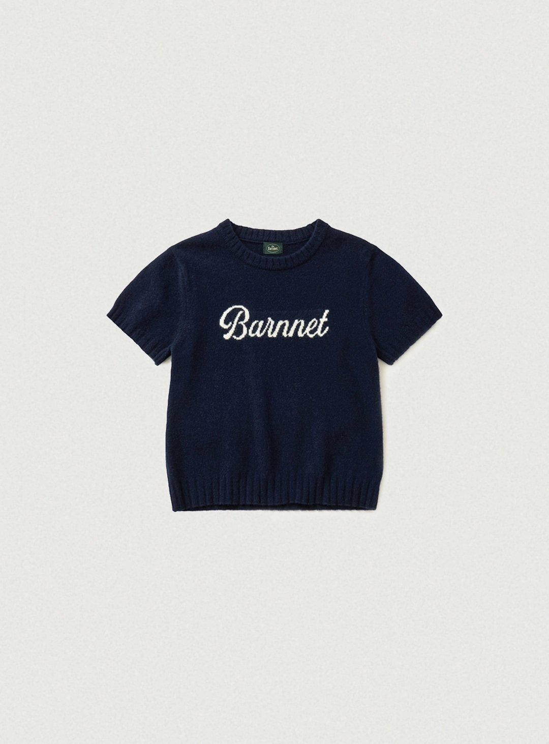 더바넷 Barnnet Logo Cashmere Knit_Navy 상품 이미지 1