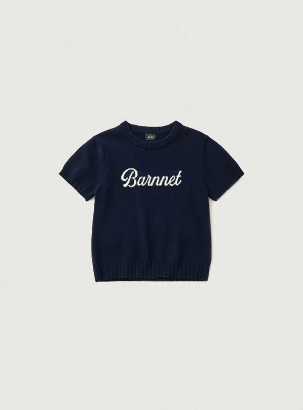 Barnnet Logo Cashmere Knit_Navy