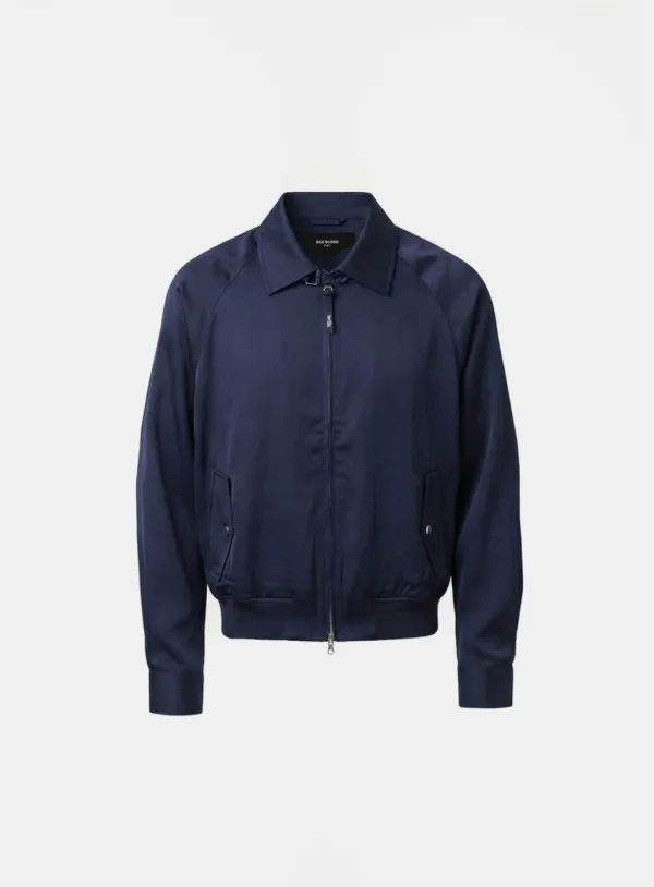 [w-jkt26-045] Contour Lightweight Bomber Shacket - Navy
