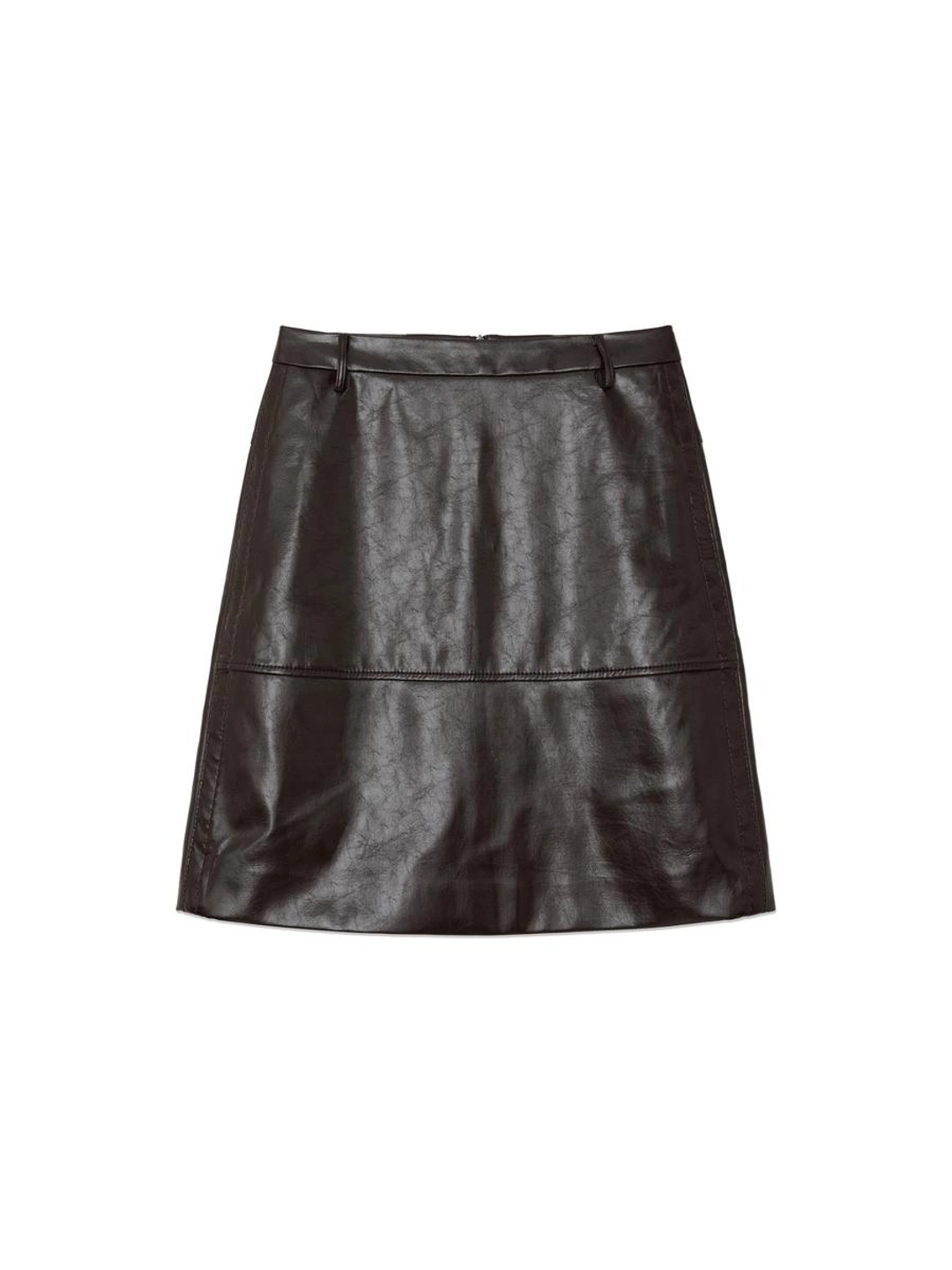 글로니 SOFT CURVE MIDI SKIRT (BROWN) 상품 이미지 1