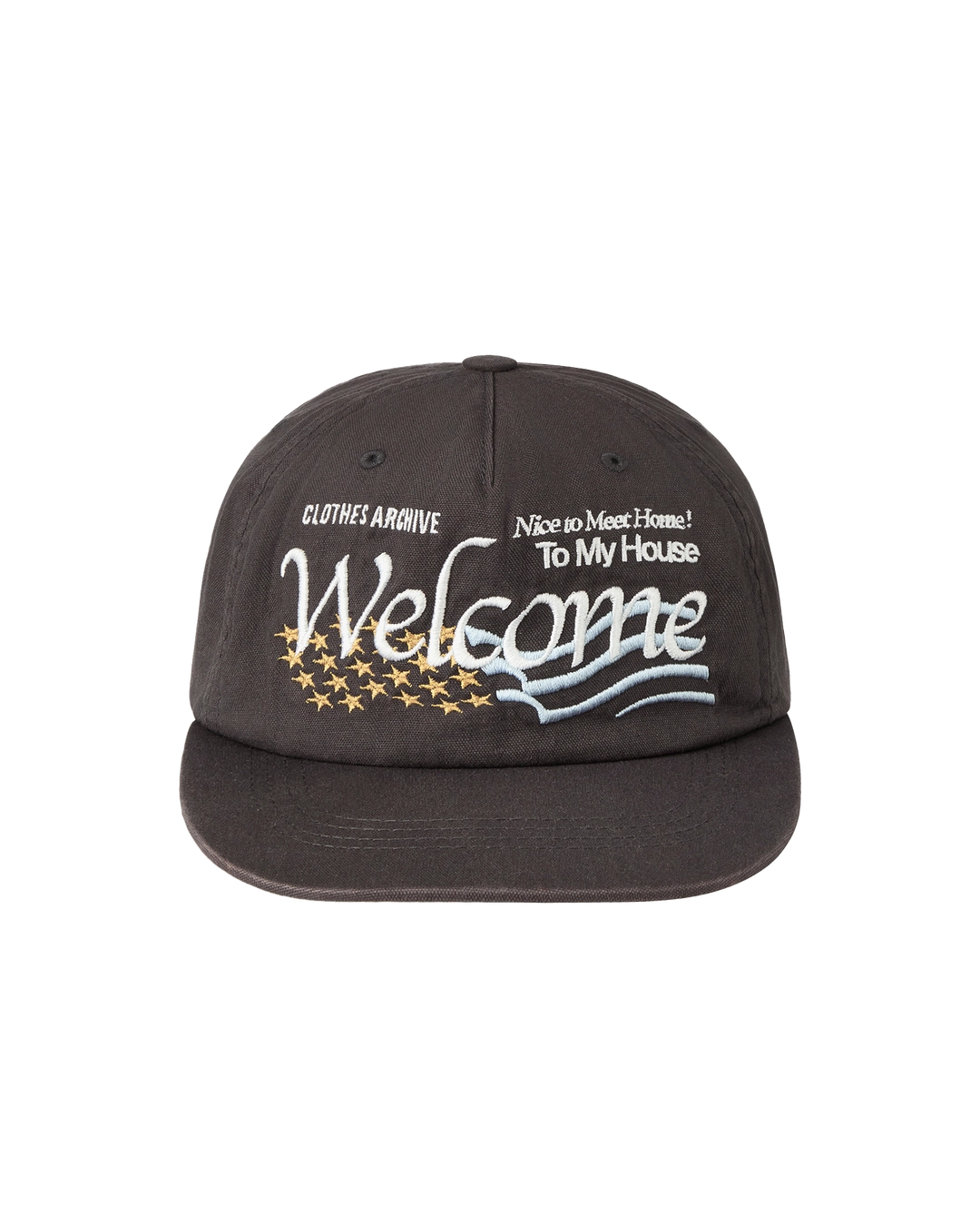 에이이에이이 WELCOME WASHED CAP [CHARCOAL] 상품 이미지 2