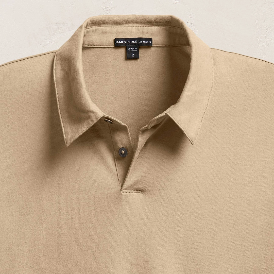 제임스펄스 Brushed Lotus Polo - Light Khaki 상품 이미지 2