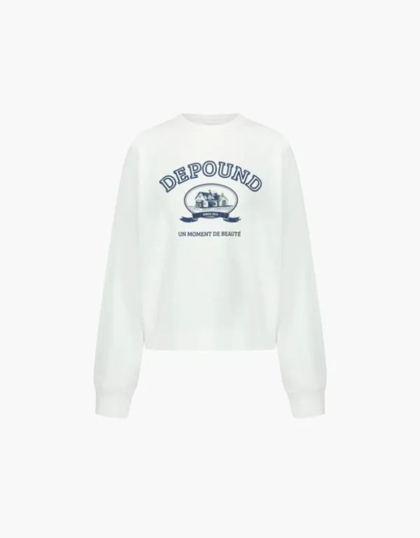 artwork sweatshirt - white
