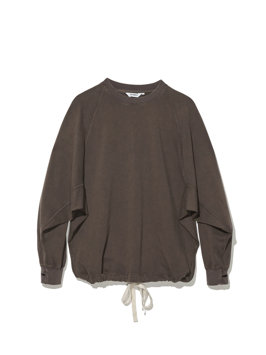 파르티멘토 Dolman Drawstring Long Sleeve_Brown 상품 이미지 3