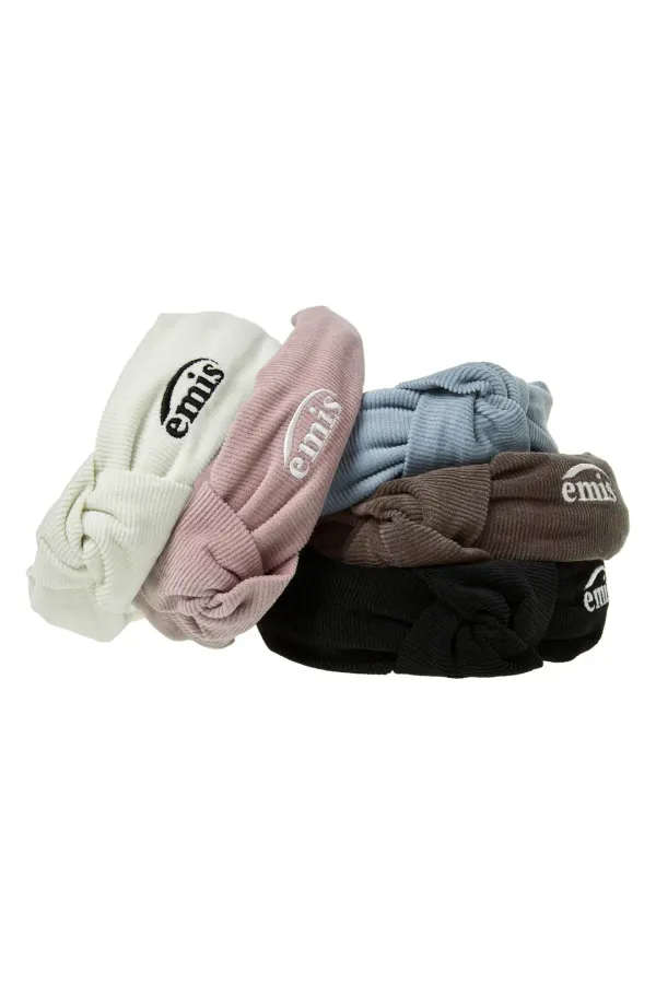CORDUROY CROSS HAIRBAND