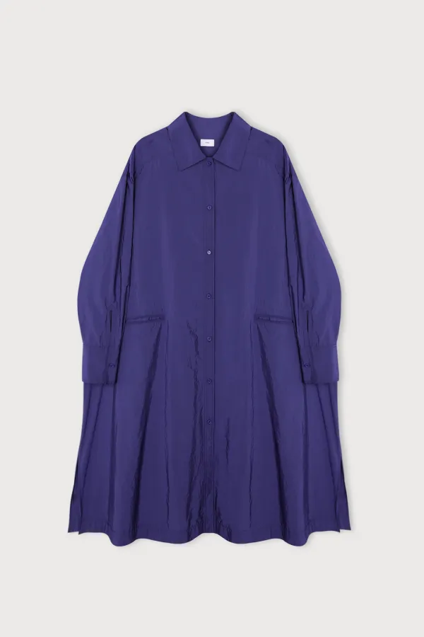 NYLON SHIRT DRESS