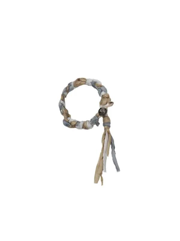 Last Making ⋰˚ ઇଓ ROA SILK BRACELET SAND GRAY