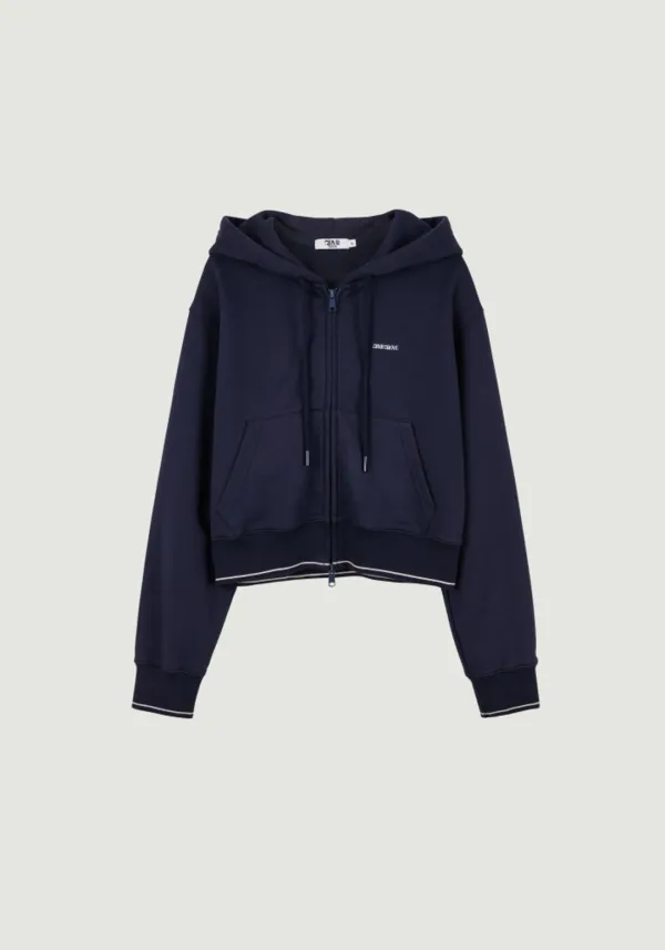 BETTE CROP HOOD ZIP-UP