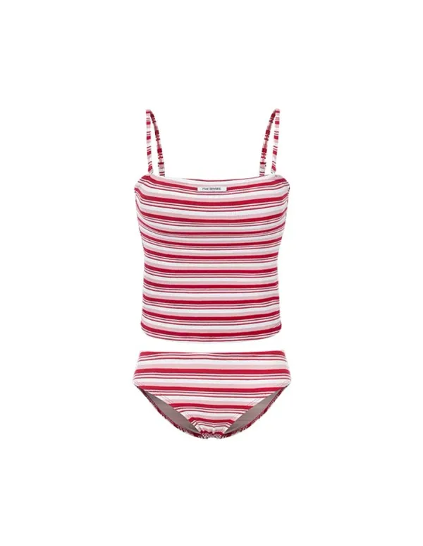 25 Gemma Tankini Set - Red Stripe