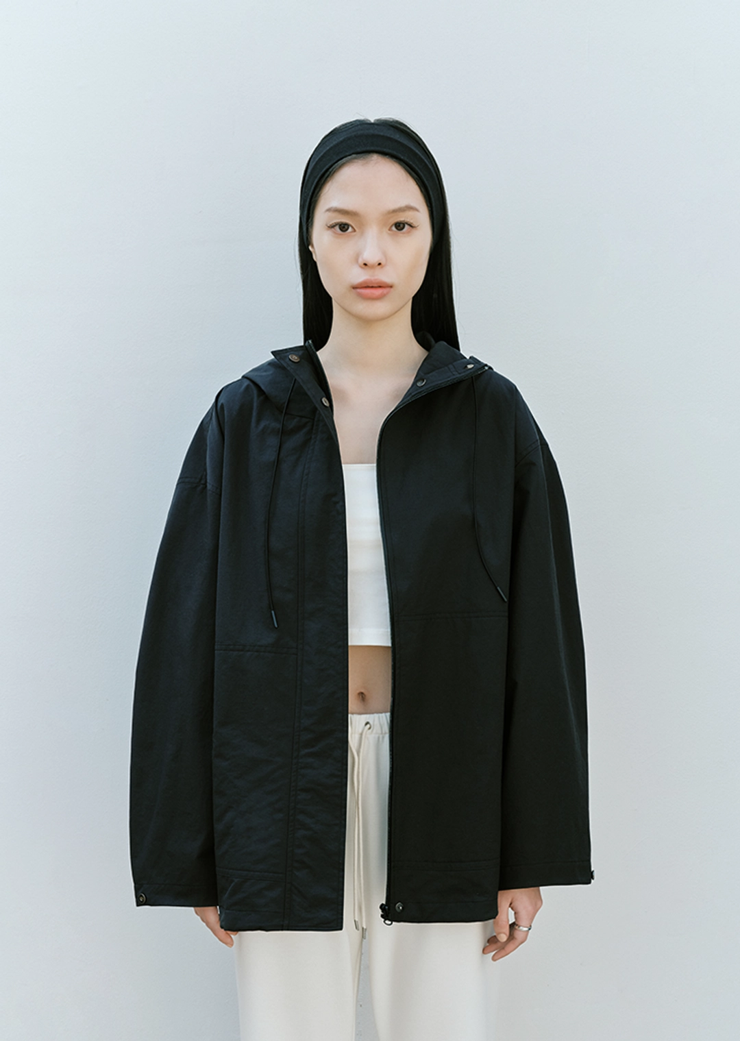 하베크 Loose rain jacket / Charcoal 상품 이미지 2
