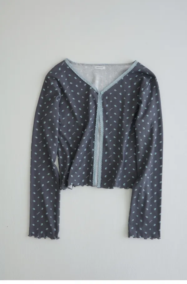 Mari Cardigan Charcoal (2nd)