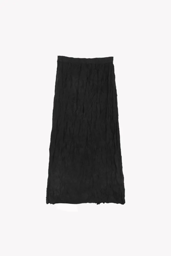 Floy Wrinkle Skirt (Black)