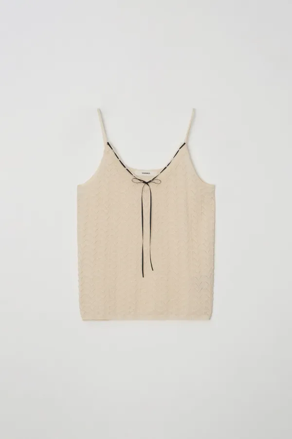 petale knit bustier (apricot)