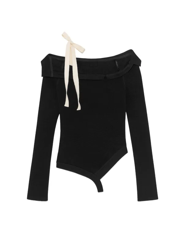 DEMI CUTOUT LONG SLEEVE (BLACK)