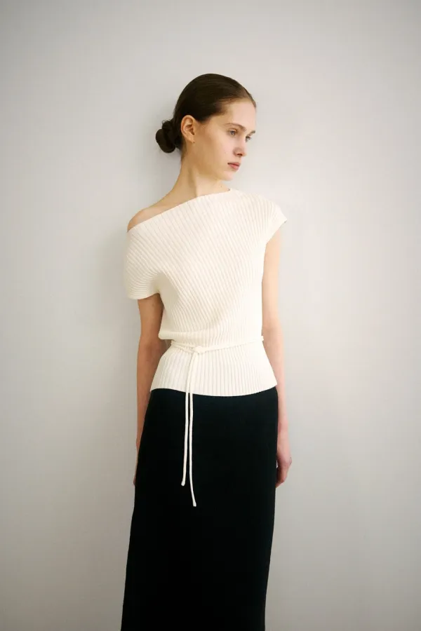 [12th] Claire Boat-neck Knit (ivory)