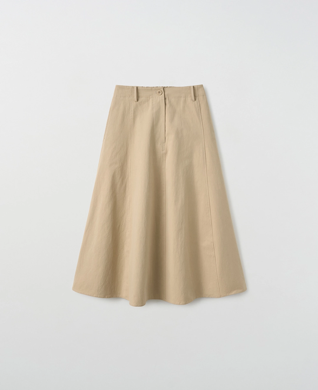 스텝어라운드 Cotton Panel Flare Skirt_BEIGE 상품 이미지 2