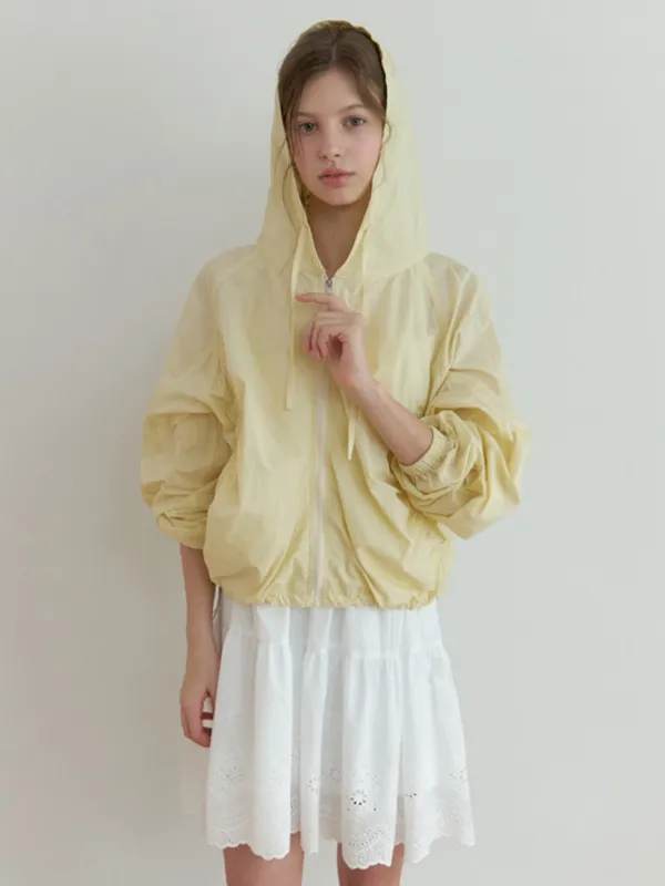 Dery shirring jumper (yellow)