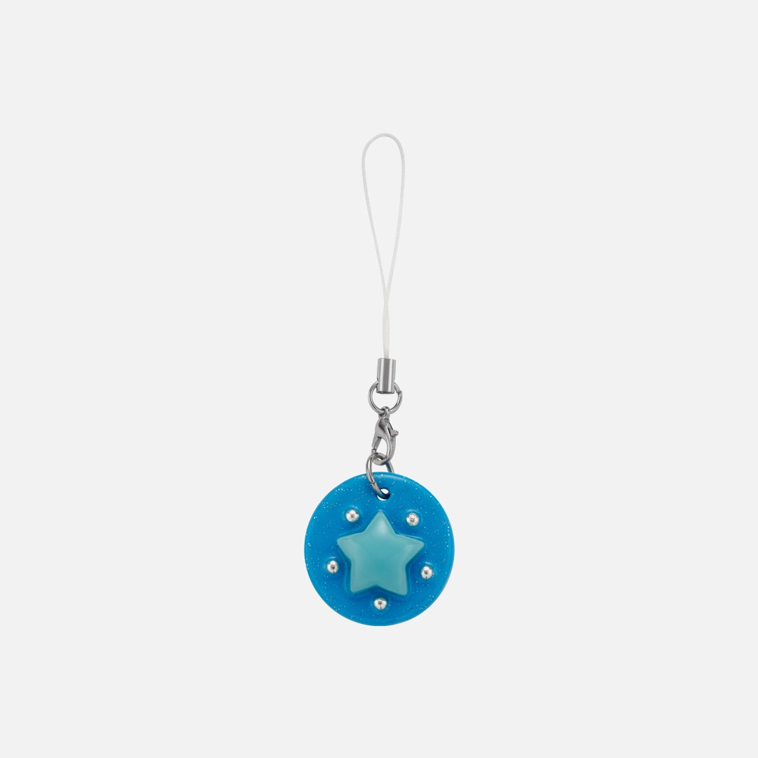 엔프프 star round phone strap-blue 상품 이미지 1