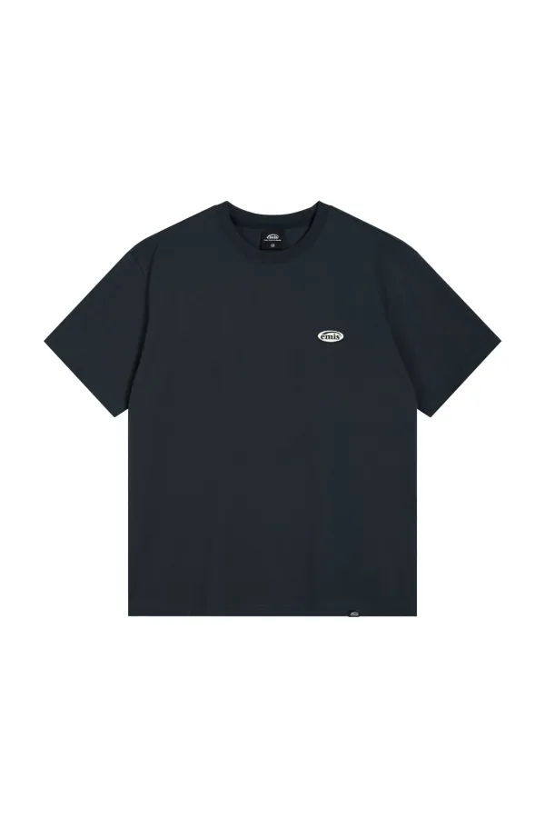 RUBBER PATCH T-SHIRT-NAVY
