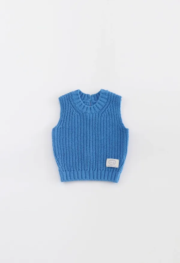 NOUS KNIT VEST (BLUE)