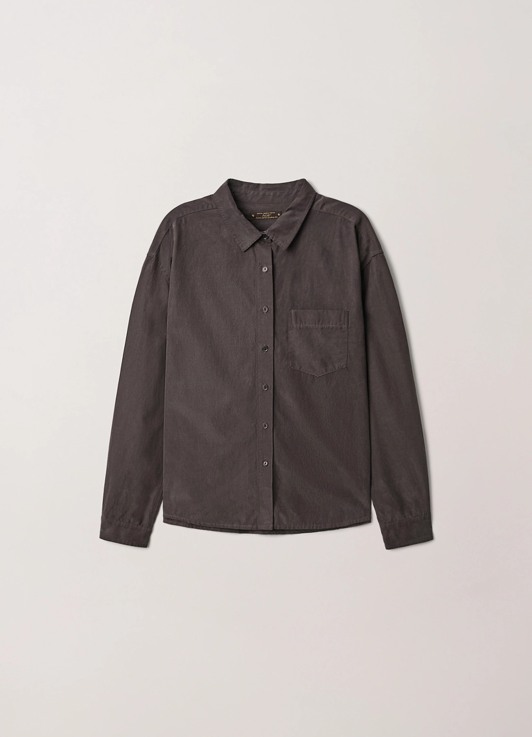 카이르 Washed Bemberg Cupra Blouse (Mauve Gray) 상품 이미지 1