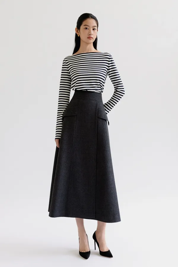 NO.31 SKIRT - DARK GREY