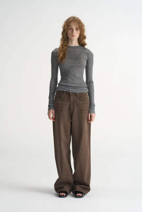 Faded Brown Denim_Brown