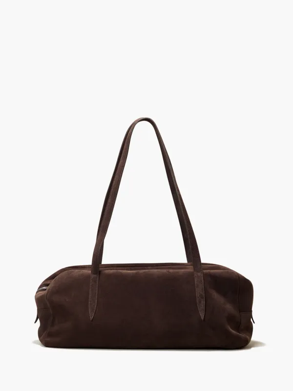 Willo Flute Bag Suede Cacao Brown