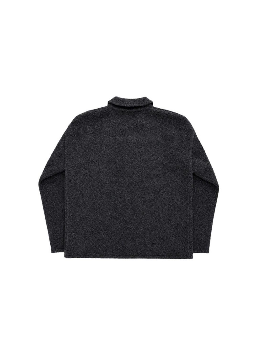 프리터 Saddle Alpaca Cardigan Charcoal_F263KN09 상품 이미지 2