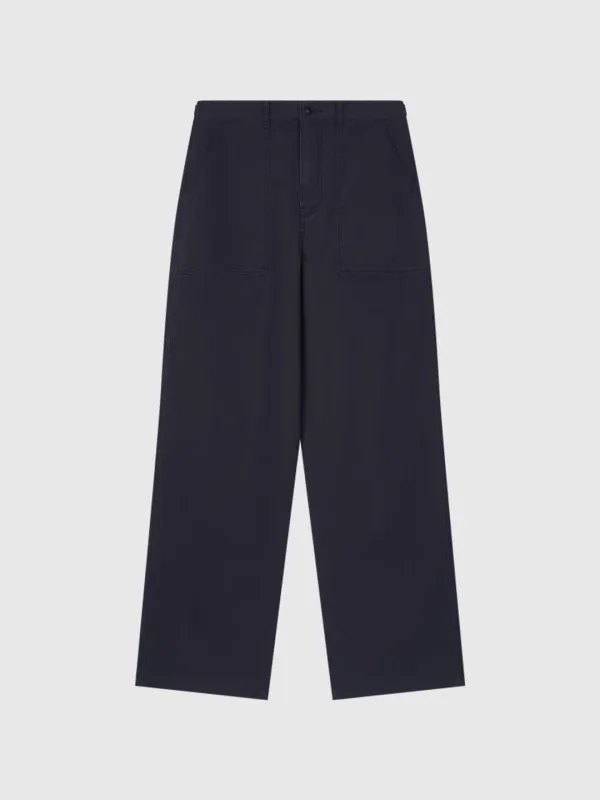 HBT Washed Cotton Pants (Ink Navy)