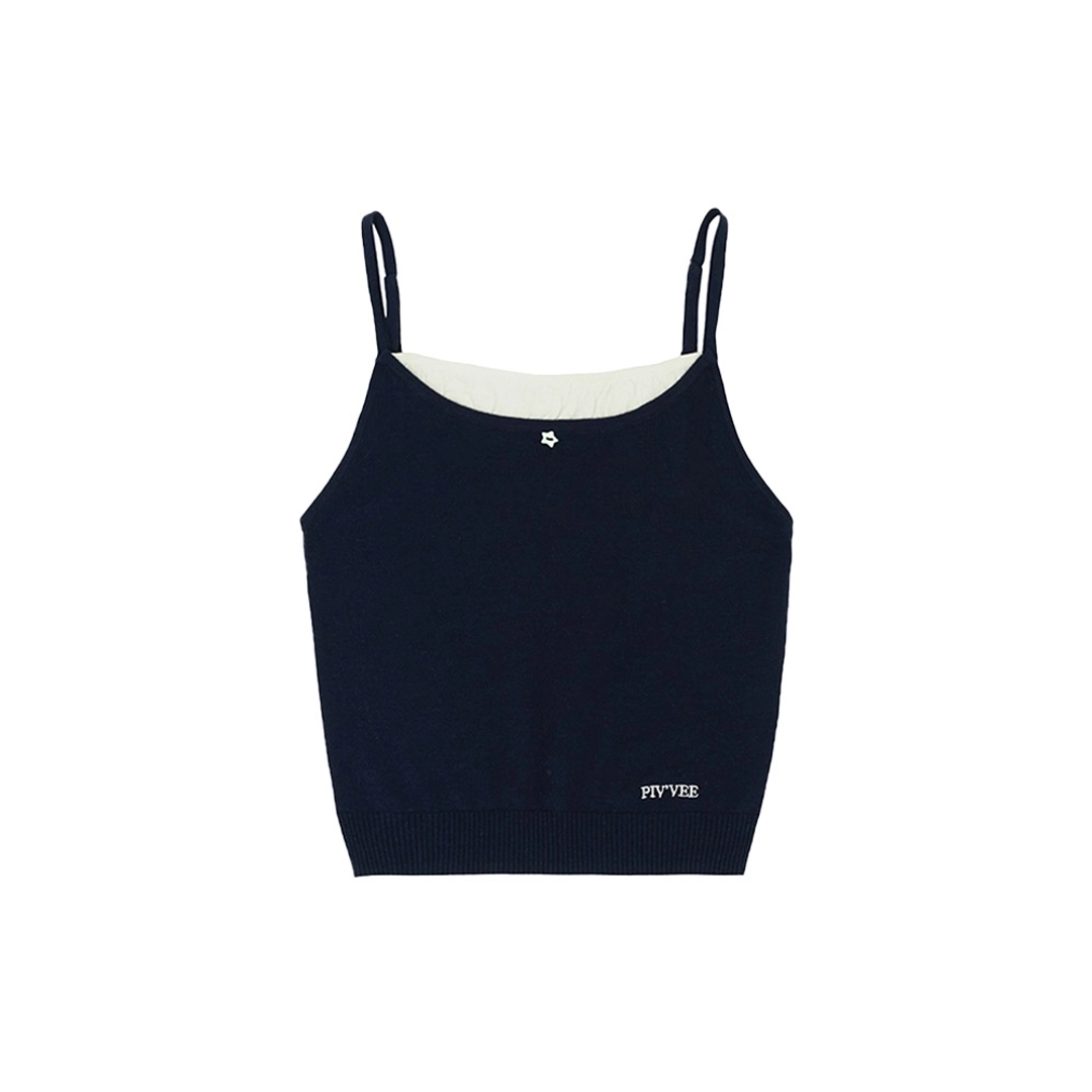 피브비 Sleeveless Knit Top (ocean navy) 상품 이미지 1