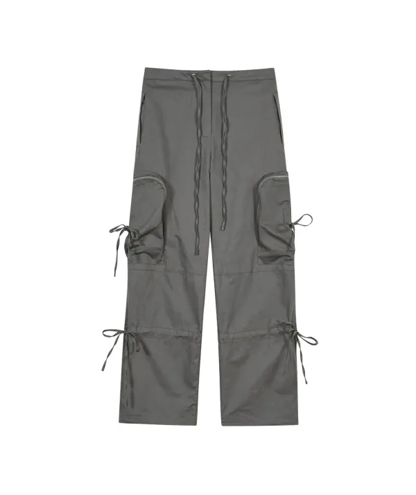Side Pocket Silhouette Pants [Charcoal]