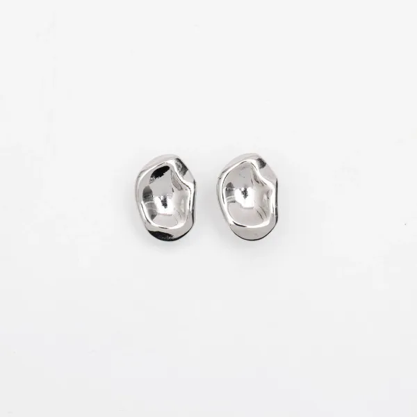 (Z-E-1602)FLAT CRACK EARRING