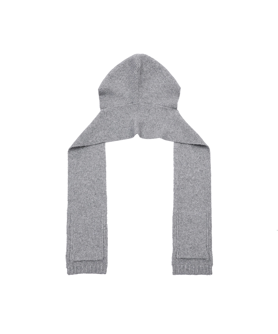 미세키서울 Hoodie pocket knit muffler GREY 상품 이미지 3