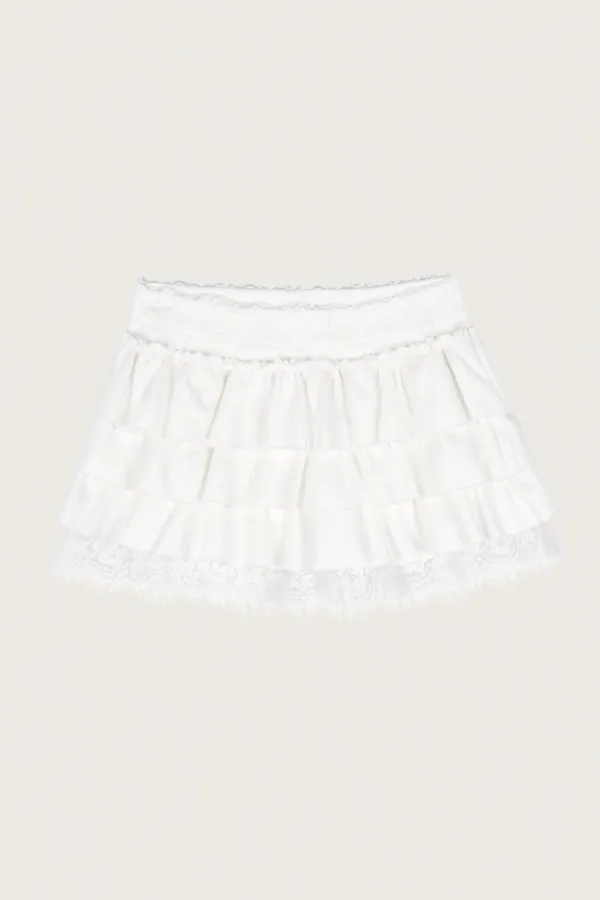 Tutu Ballet Lace Skort, White