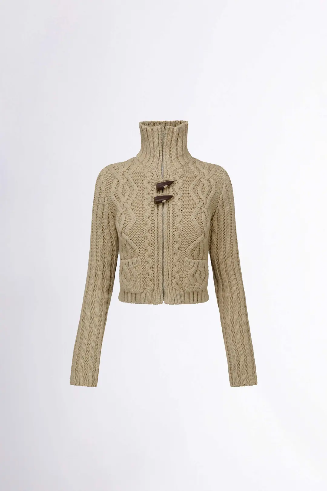 스컬프터 Two Way Cable Cardigan Natural 상품 이미지 1