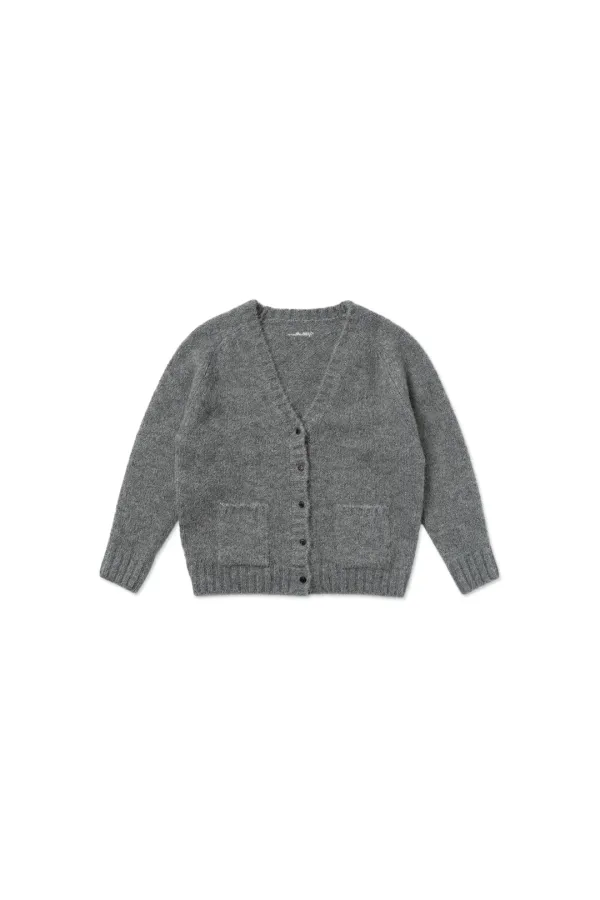 [이나pick] Softy alpaca cardigan_gray