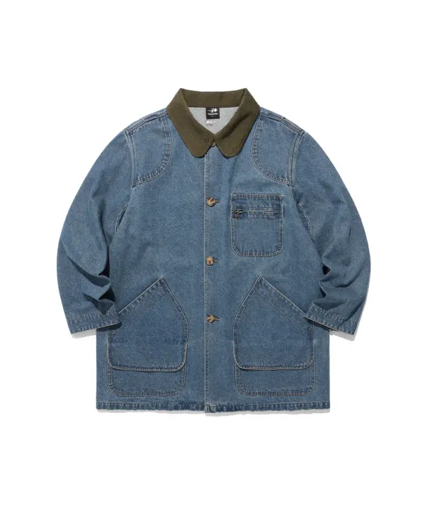 denim work car coat[blue]